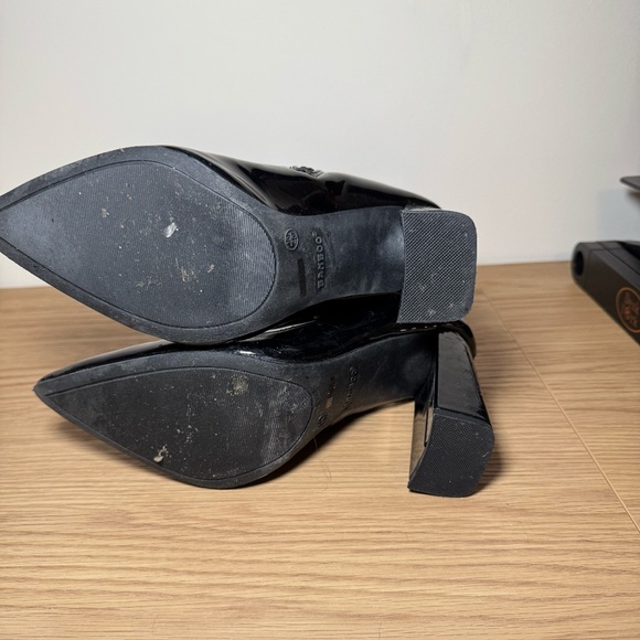 Bamboo Black Latex Boots - Picture 5 of 6